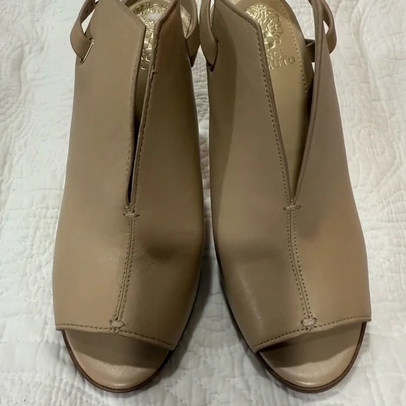 Vince Camuto Naveah Nude Leather
Slingback Heels - Picture 2 of 8